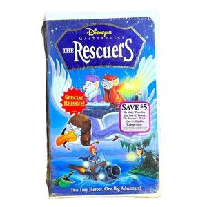 Disney Masterpiece THE RESCUERS Special Reissue VHS Clamshell Sealed